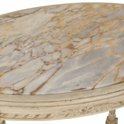 Een Louis XVI-stijl ovale tafel, Frankrijk, eind 19e eeuw.