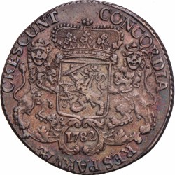 Dukaton of zilveren rijder. West-Friesland. 1782. Zeer Fraai +.