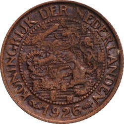 1 cent. Wilhelmina. 1926. Prachtig / UNC.