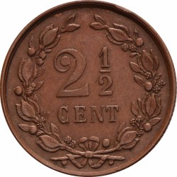 2½ cent. Wilhelmina. 1894. Prachtig.