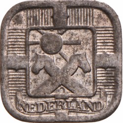 5 Cent. Wilhelmina. 1943. UNC.