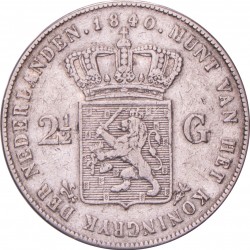 2½ gulden. Willem I. 1840. Zeer Fraai -.