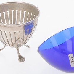 (3) delig lot zoutkelders & condimentset zilver.