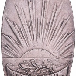 1944. Belgium. Plaque for the services  by the U.R.B.S.F.A. (Royal Belgian Football Association).