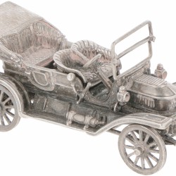 Miniatuur Stanley oldtimer zilver.