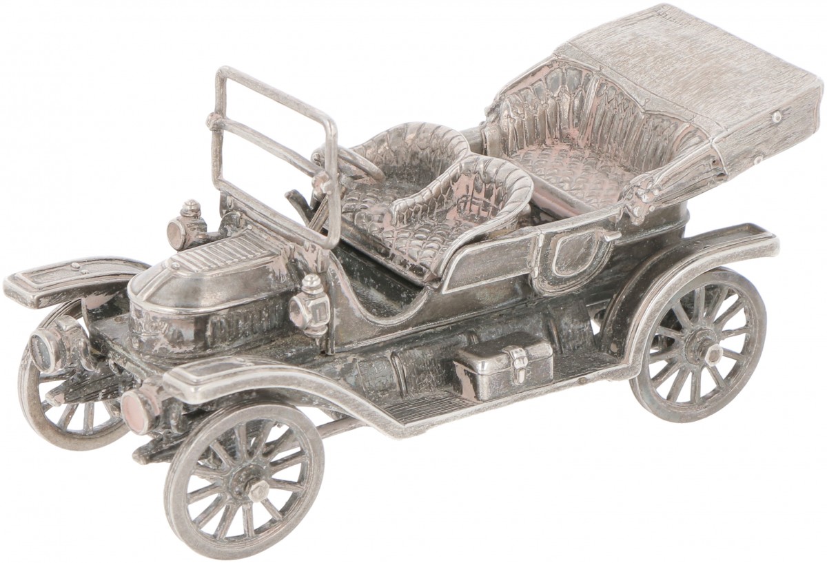 Miniatuur Stanley oldtimer zilver.