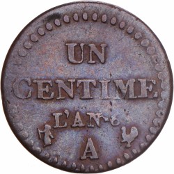 France. Republic. Centime. An 6 A.