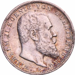 German states. Württemberg. Wilhelm II. 3 Mark. 1913 F.