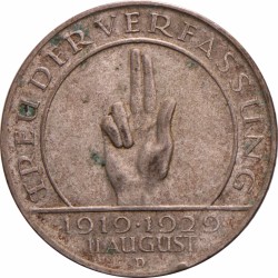Germany. Weimar republic. 3 Mark. 1929 D.