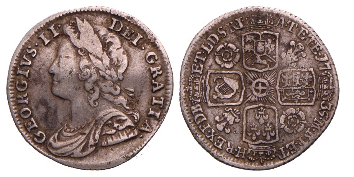 Great Britain. George II. Sixpence. 1735.