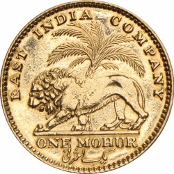 India. British colony. Wiliam IV. Mohur. 1835 (c).