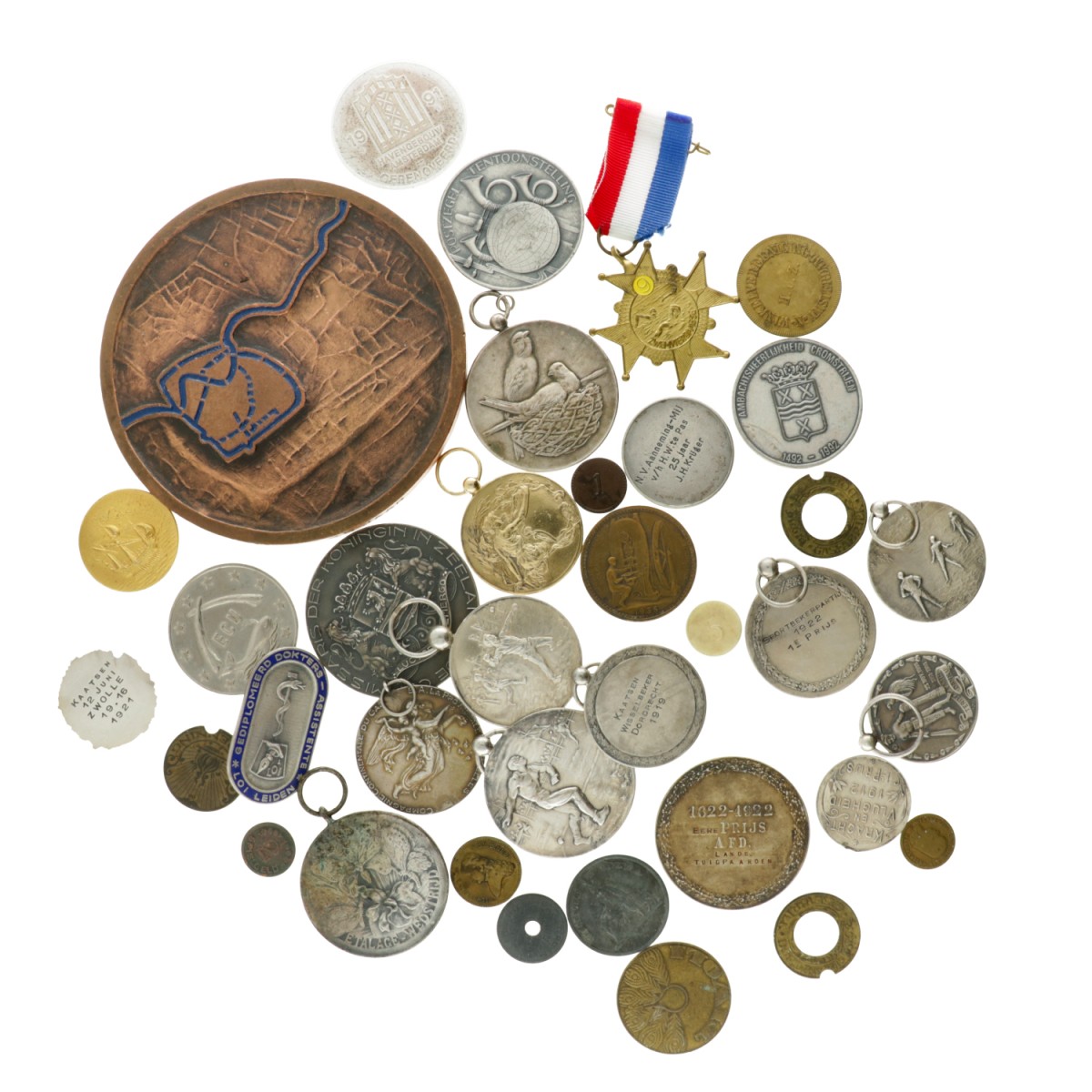 Nederland. Lot (37) Silver and bronze medals.