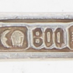 (8) delig lot koffielepels zilver.