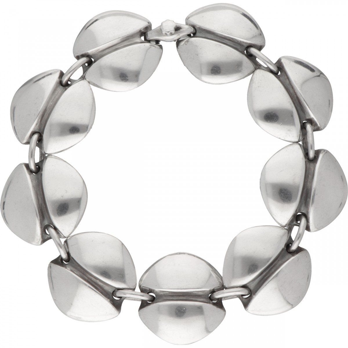 Henning Koppel voor Georg Jensen no.270 zilveren modernistische armband - 925/1000.