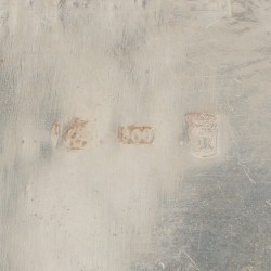 Wijwaterbakje zilver.