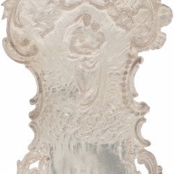 Wijwaterbakje zilver.