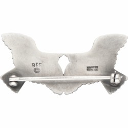 Georg Jensen no.316 vintage zilveren 'Two Swallows' broche - 925/1000.