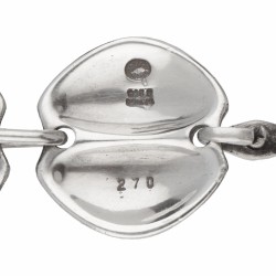 Henning Koppel voor Georg Jensen no.270 zilveren modernistisch collier - 925/1000.