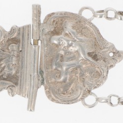 (4) delig lot bijbelsloten zilver.
