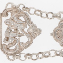 (4) delig lot bijbelsloten zilver.