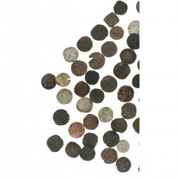 Lot (66) Zilver en Koperen Munten. 17e Eeuw. Gemiddeld Zeer Fraai.