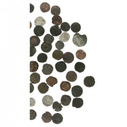 Lot (66) Zilver en Koperen Munten. 17e Eeuw. Gemiddeld Zeer Fraai.