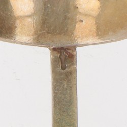 (3) delig lot miskelk-lepeltjes zilver.