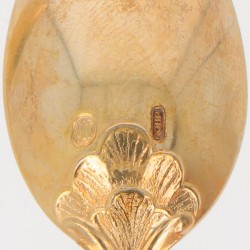 (8) delige set theelepels zilver.