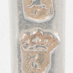 (2) delige set dinerlepels ('s-Gravenhage Hendrik de Wint I 1741-1779) zilver.
