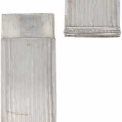 Brillenkoker zilver.