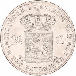 2½ Gulden. Willem III. 1853. Fraai / Zeer Fraai.