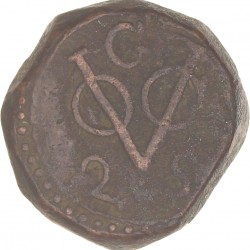 2 Stuiver. V.O.C. Ceylon. 1789. Zeer Goed / Fraai.