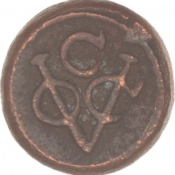 1 Stuiver. V.O.C. Ceylon. 1787. Zeer Fraai +.