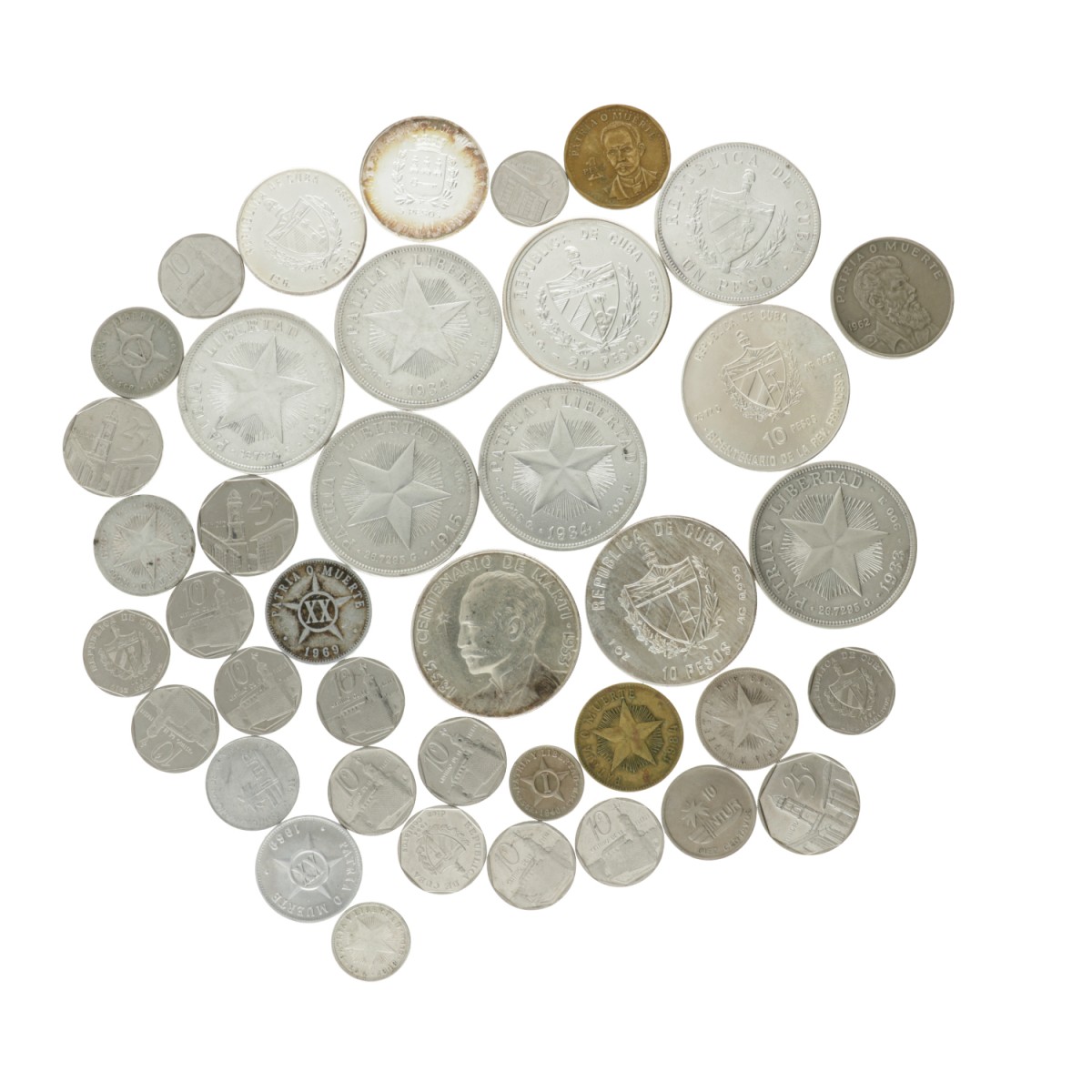 Cuba. Lot (40) Coin Mix. 1915 - 1989.