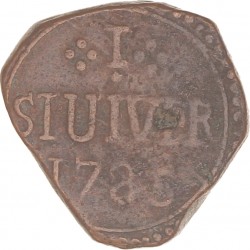 1 Stuiver. V.O.C. Ceylon. 1785. Fraai / Zeer Fraai.