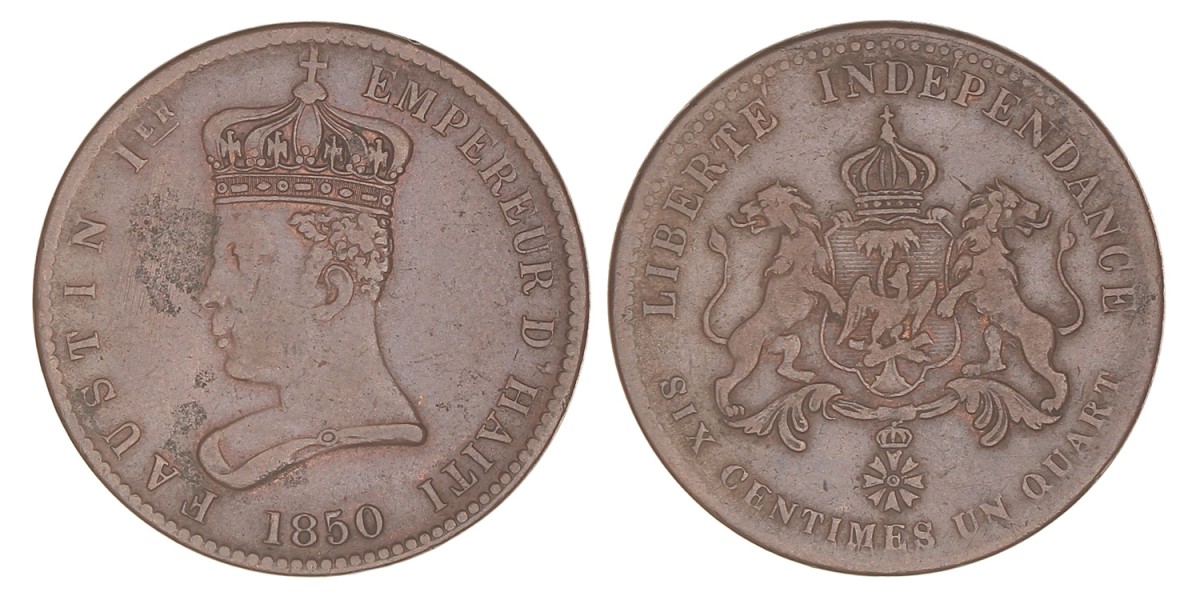 Haiti. Faustin I. 6¼ Centimes. 1850.