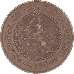 ½ Cent. Willem III. 1883. FDC.
