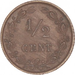 ½ Cent. Willem III. 1883. FDC.
