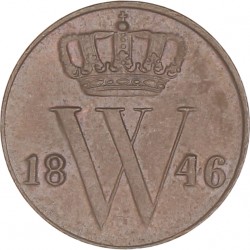 ½ Cent. Willem II. 1846. FDC.