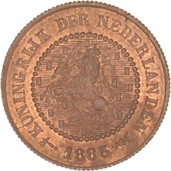 ½ Cent. Willem III. 1885. FDC.