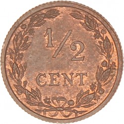 ½ Cent. Wilhelmina. 1906. FDC.