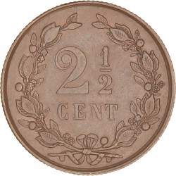 2½ Cent. Wilhelmina. 1894. Prachtig.