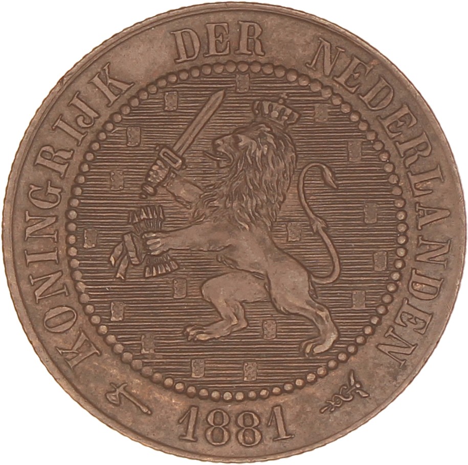 2½ Cent. Willem III. 1881. UNC.