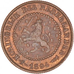 ½ Cent. Wilhelmina. 1894. FDC.