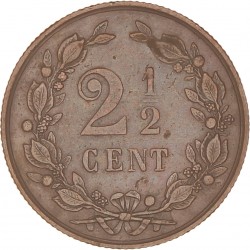 2 ½ Cent. Wilhelmina. 1894. Prachtig +.