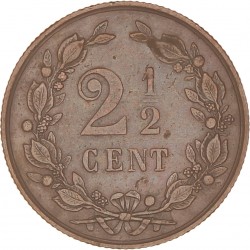 2 ½ Cent. Wilhelmina. 1894. Prachtig +.