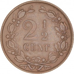 2½ Cent. Willem III. 1890. Prachtig +.