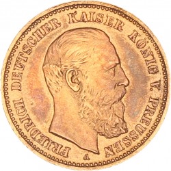 German States. Prussia. Friedrich III. 10 Mark. 1888 A.