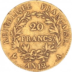 France. Napoleon. 20 Francs. 1803. VF.