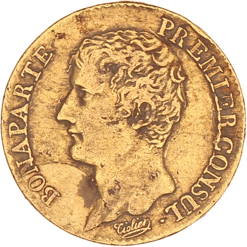 France. Napoleon. 20 Francs. 1803. VF.